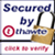 Thawte Site Seal Thawte Site Seal